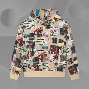 正品 李宁X玩具总动员联名系列男子运动休闲连帽卫衣AWDS577