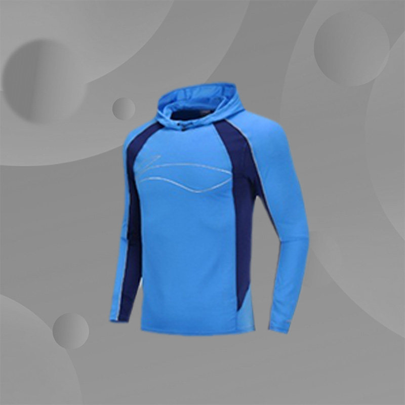 李宁针织套头衫男士春秋季薄款修身透气跑步连帽运动服 AAEQ011