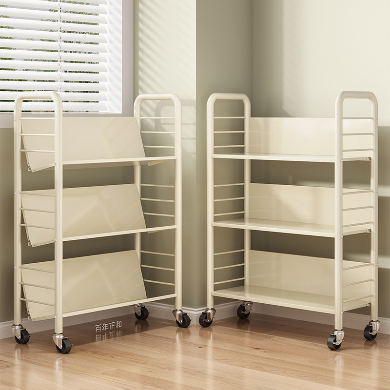 厚板带围栏图书馆书架家庭儿童置物架落地学生书本书柜多层收纳架,收纳整理,整理架/置物架/收纳架,淘宝优惠券,粉丝福利购,淘宝优惠卷