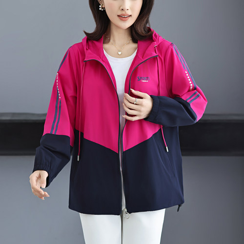 妈妈夏装薄款外套大码防晒服上衣