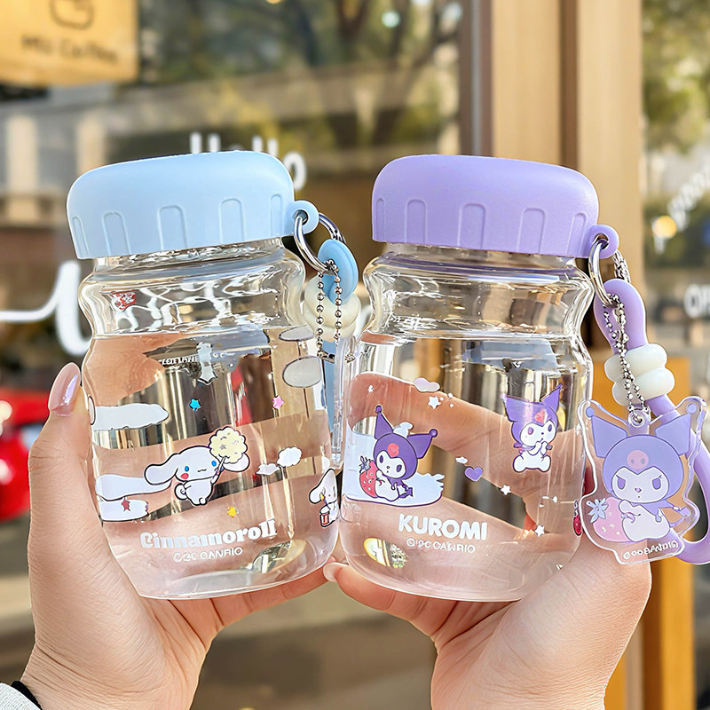 可爱耐高温玻璃杯女生高颜值办公杯子家用喝水杯2026新款学生便携