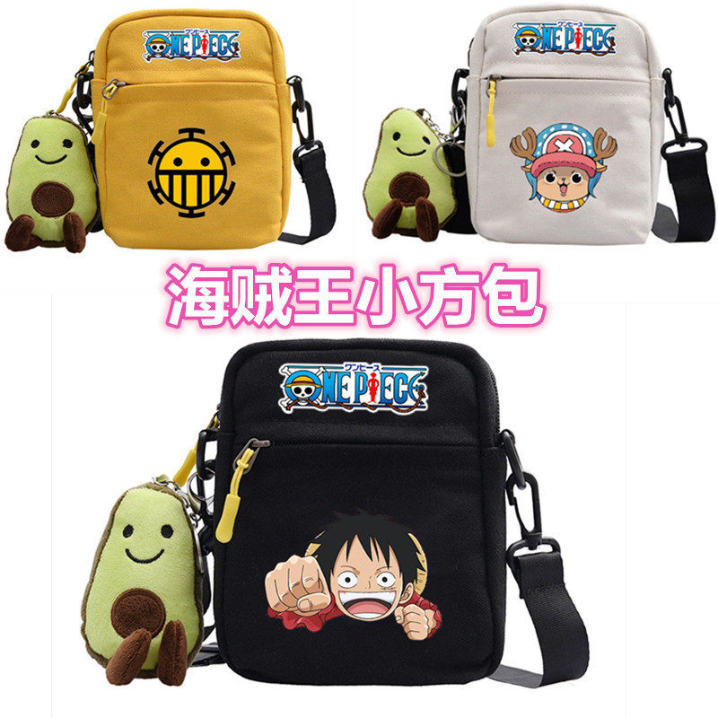 跨境动漫海贼王路飞背包学生男女斜跨包小方包卡通单肩背包,箱包皮具/热销女包/男包,腋下包,淘宝优惠券,粉丝福利购,淘宝优惠卷
