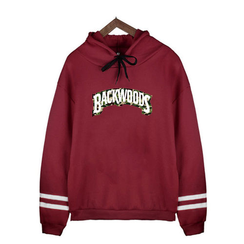 跨境新品backwoods雪茄卫衣潮流连帽套头双杠加绒带帽卫衣