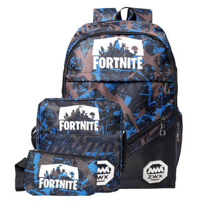 游戏堡垒之夜Fortnite书包USB可充电男式双肩背包手拿包斜挎包