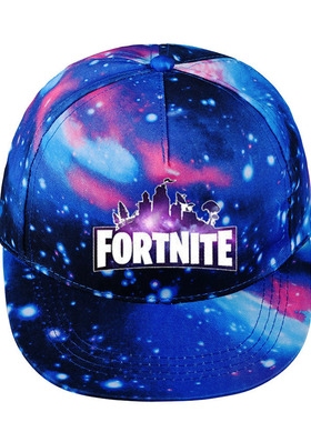 堡垒之夜Fortnite帽子平沿棒球帽鸭舌帽夜光星空欧美鸭舌帽