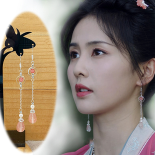 中国风古装耳饰个性古风耳坠姜雪宁宁安如梦同款耳环白鹿汉服耳夹