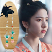 s925银耳钩古装 国风耳饰汉服配饰小仵作2楚楚苏晓彤同款 耳环耳夹