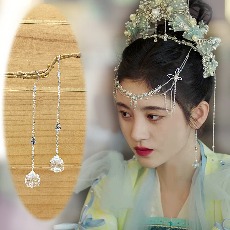 s925银钩嘉南传鞠婧祎古装耳饰保