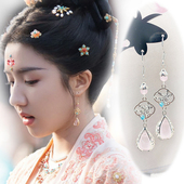 国风汉服耳饰s925银耳钩楚楚小仵作2同款 耳环苏晓彤古装 配饰耳夹