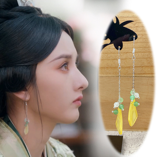 s925银耳钩经典复古精美耳饰宋祖儿小乔折腰同款耳环古装配饰耳夹