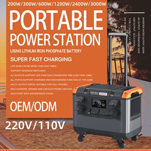 portable power station OEM 110v行动电源2400w英标ac220v充气泵