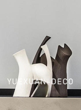 粤萱简约现代树脂金属动物摆件售楼处样板间酒店展厅玄关客厅床柜