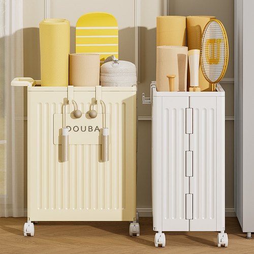 瑜伽垫收纳筐带轮大容量