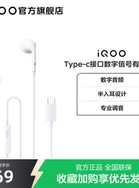 iQOO Type-c接口数字信号有线耳机