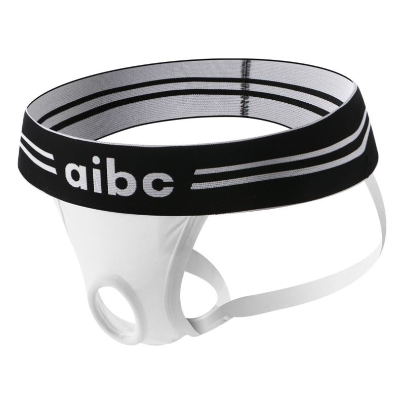 aibc男士内裤丁裤内置硅胶套环提型弹力环振动袋双丁裤免脱
