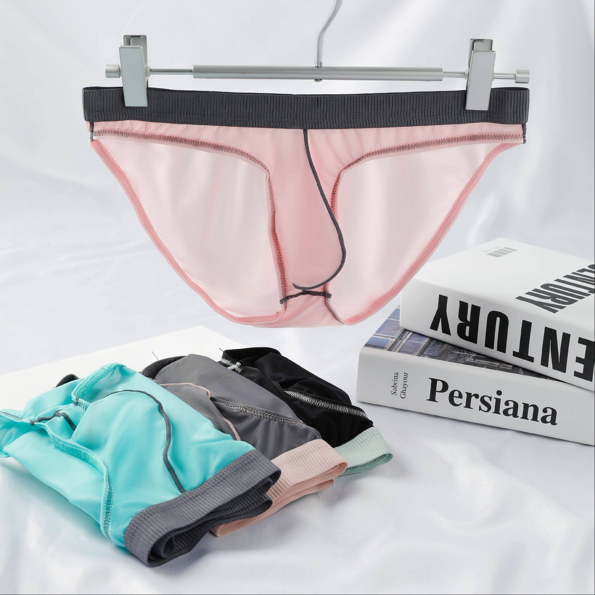 新款2026男士三角内裤冰丝夏季薄款男生内裤性感裤头透视,女士内衣/男士内衣/家居服,男三角内裤,淘宝优惠券,粉丝福利购,淘宝优惠卷