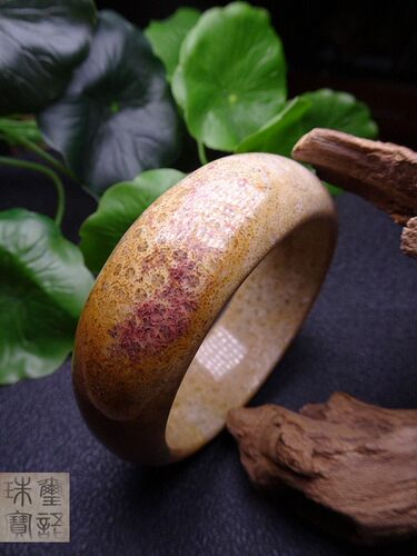 菊花石手镯包邮大尺码贝壳苏俱来黄玉红宝蓝宝565860