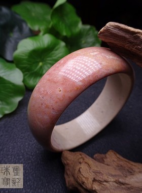 菊花石发晶碧玺贝壳珍珠蜜蜡手镯