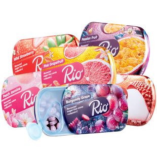 Rio瑞欧无糖薄荷糖清新口气木糖醇维生素C胶原蛋白肽零食清爽含片