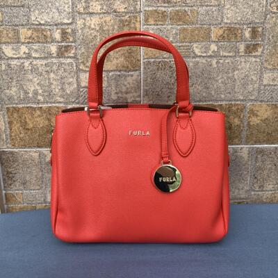 真皮Furla斜挎单肩手提杀手包