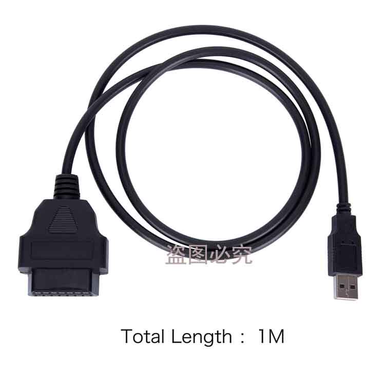OBD2 암-USB 케이블 OBD2 암-USB 인터페이스 케이블 1미터