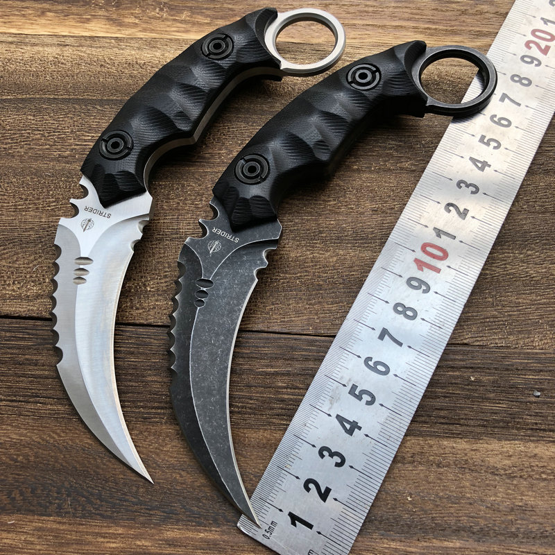 暗影爪d2钢冷兵器csgo爪子刀户外小刀锋利随身退役刀具求生鹰爪刀