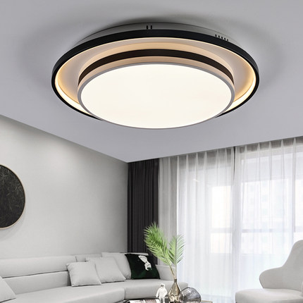 2025年新款灯具 简约现代客厅灯大气led房间灯智能圆形卧室吸顶灯