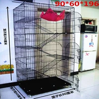 Pet mã hóa táo bạo gấp mèo lồng lớn nhỏ vừa đôi hai lớp ba bốn biệt thự mèo - Cat / Dog hàng ngày Neccessities 	bát ăn đôi cho chó mèo