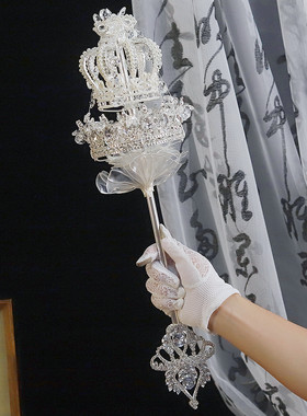 皇冠权杖新娘结婚手捧花高级定制