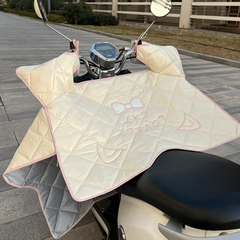 夏季防晒电动车挡风被薄款遮阳罩女士电瓶摩托车四季通用双面防水