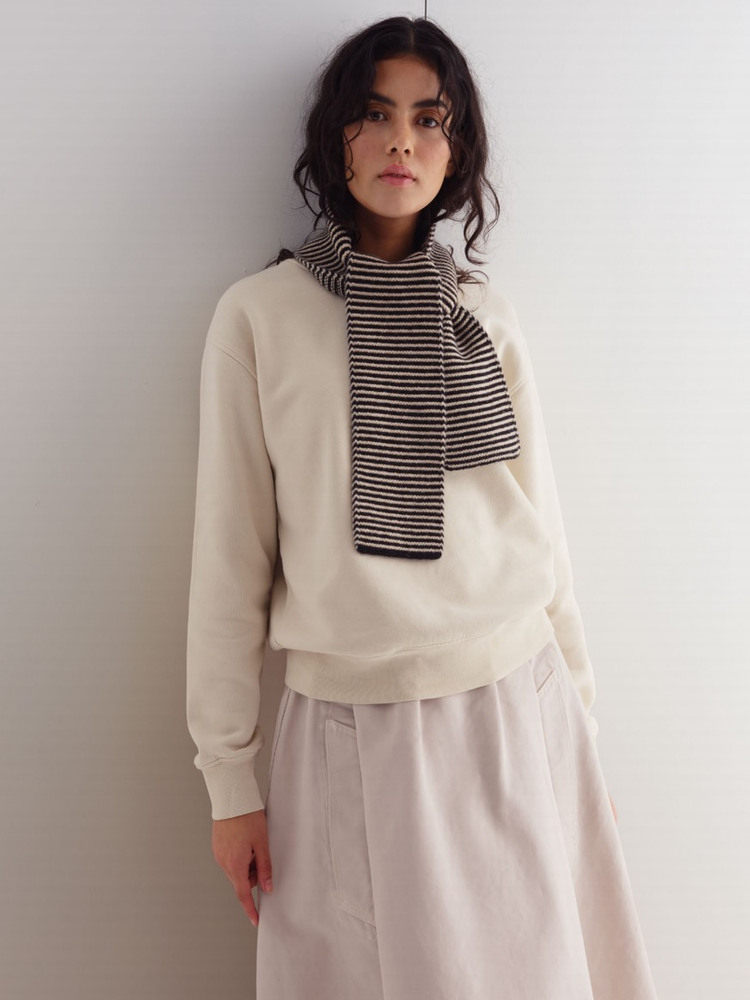 Jo Gordon Striped Wool Scarf: 100% British Knitwear - Taobao product photo 5
