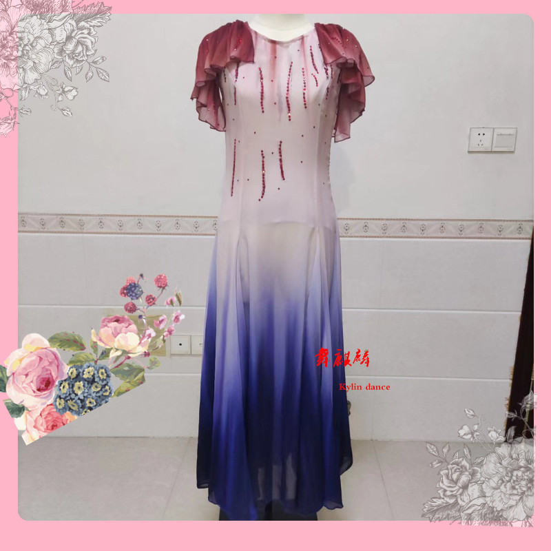 舞蹈风暴现代舞褪色朱瑾慧同款舞蹈服炫彩梦幻演出服艺考服女定制