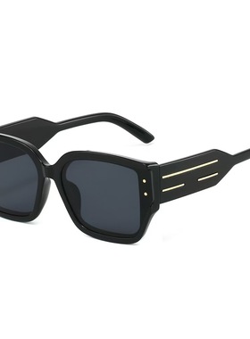 宽边米钉猫眼太阳眼镜欧美风ins