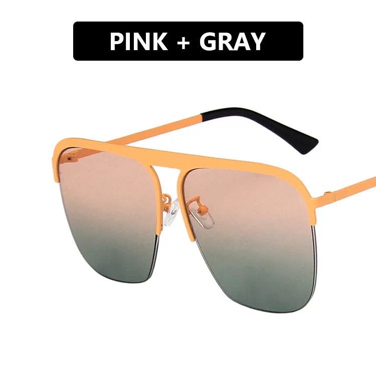 墨镜超大框前卫风金属太阳眼镜