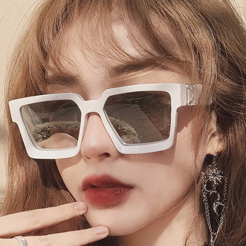 大框复古质感方框墨镜女小众个性宽边气质太阳镜时尚街拍黑超眼镜 - 封面