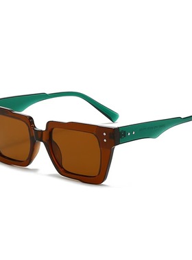 平光眼镜女装饰米钉不规则太阳镜