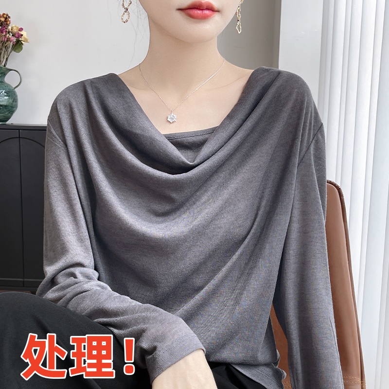 宽松长袖超细保暖打底毛衣