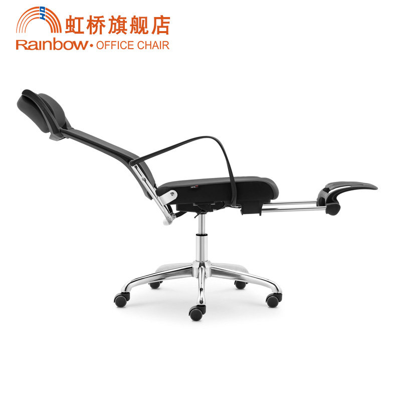 虹桥 电脑椅家用可躺 办公椅网布电竞转椅搁脚老板椅子