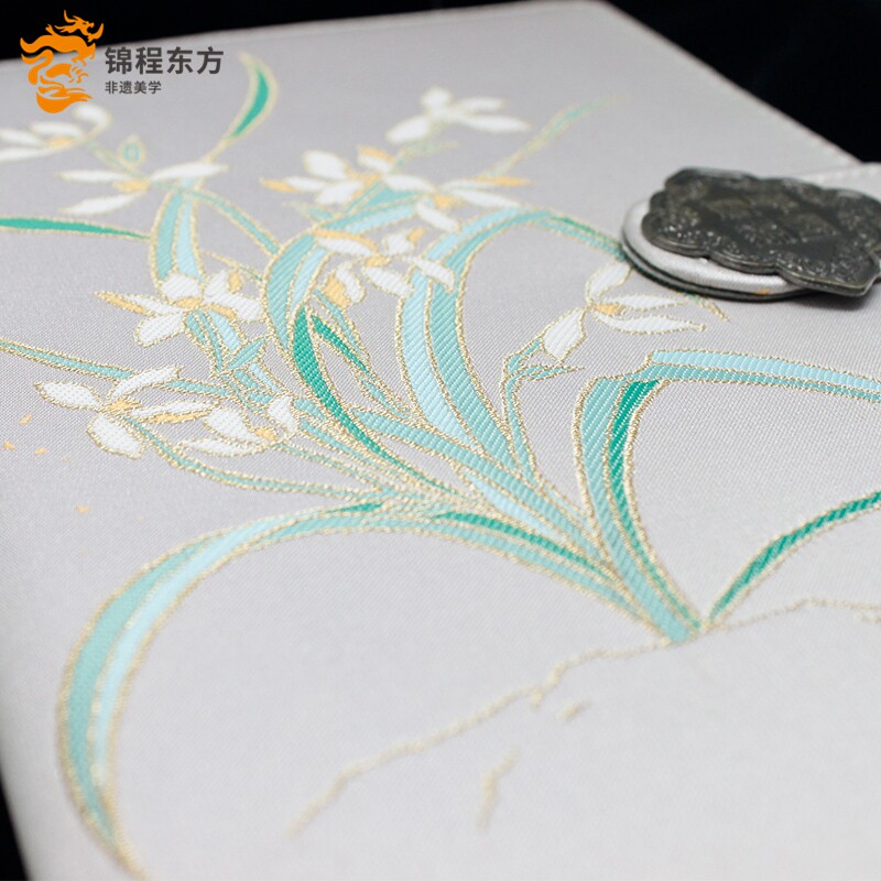 云锦笔记本定位花纹中国风礼盒