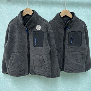 外贸原单童装儿童秋冬款泰迪绒加厚外套男女童中大童休闲上衣绒绒