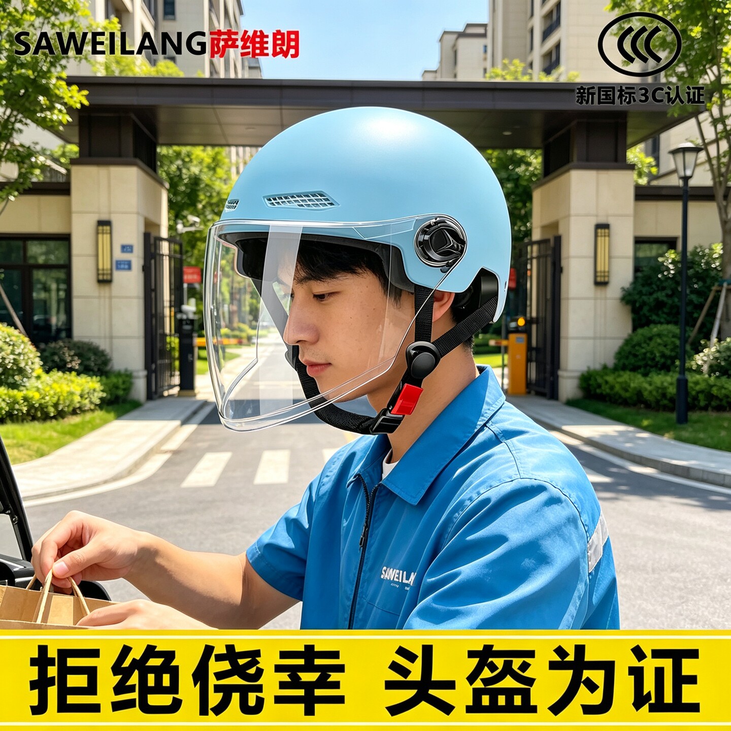 国家3C认证四季通用电动车头盔图片