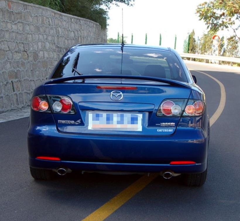 马自达6轿跑后雨刷片汽车刮雨器水拨无骨胶条后窗雨刮摇臂盖总成