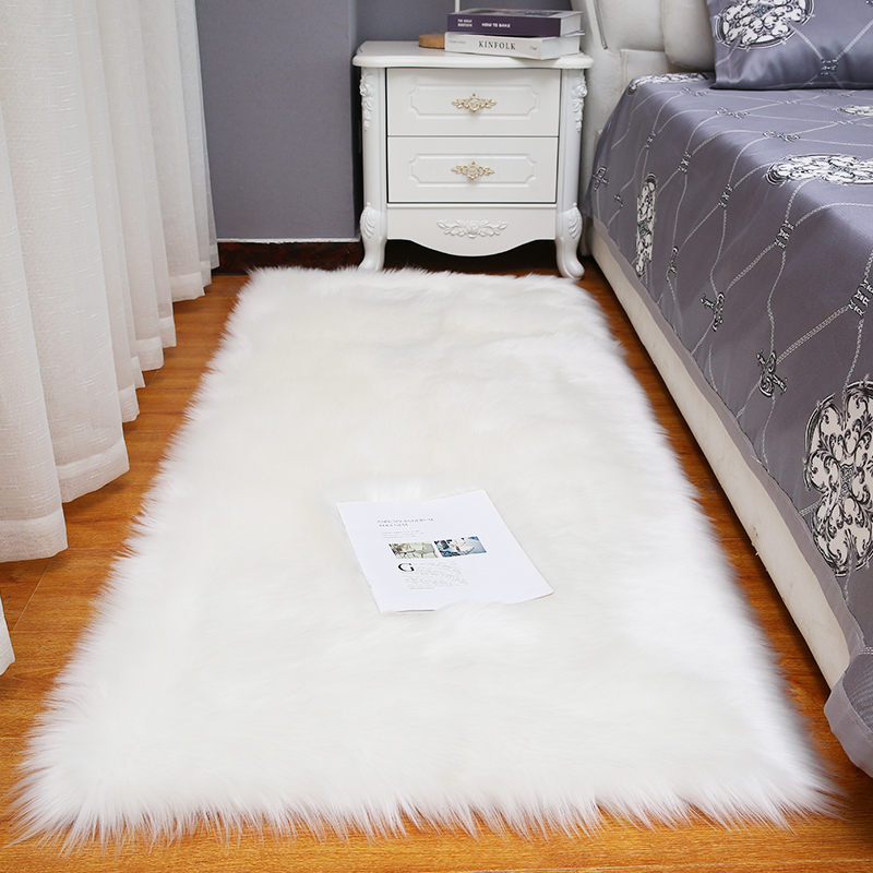 长毛绒圆形地毯床边卧室客厅满铺可爱办公室开业商用地毯地垫定制