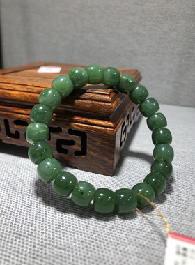 和田碧玉老型珠手串