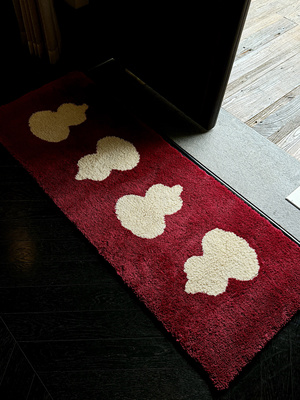 ARISUSPACE葫芦送福新中式国风限定簇绒家用地毯地垫高级设计感