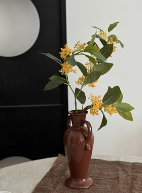 ARISUSPACE九月桂雨 桂花仿真花假花新中式北欧家居摆件ins质感