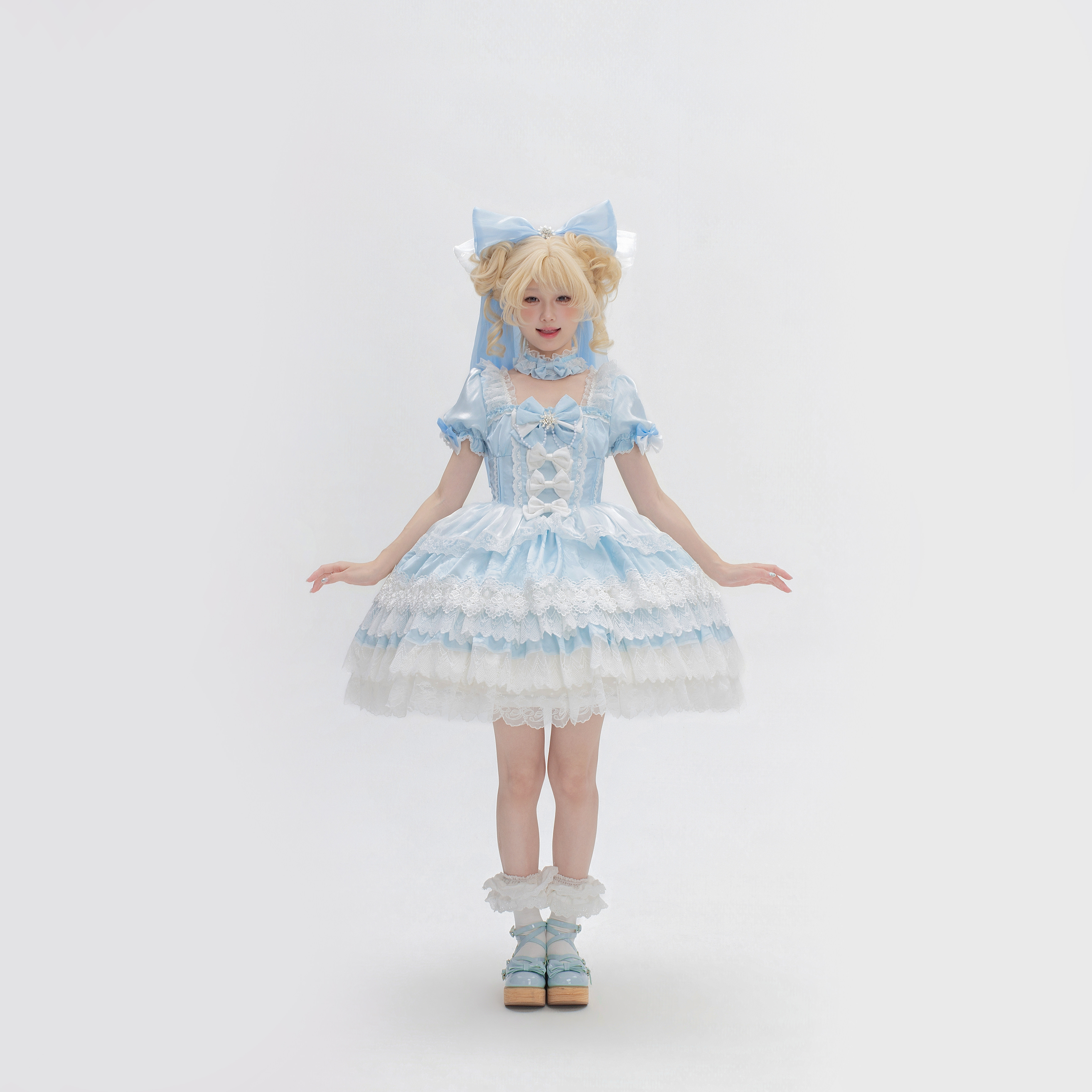 梦礼Lolita原创冰雪世界Lolita洋装连衣裙公主裙洛丽塔