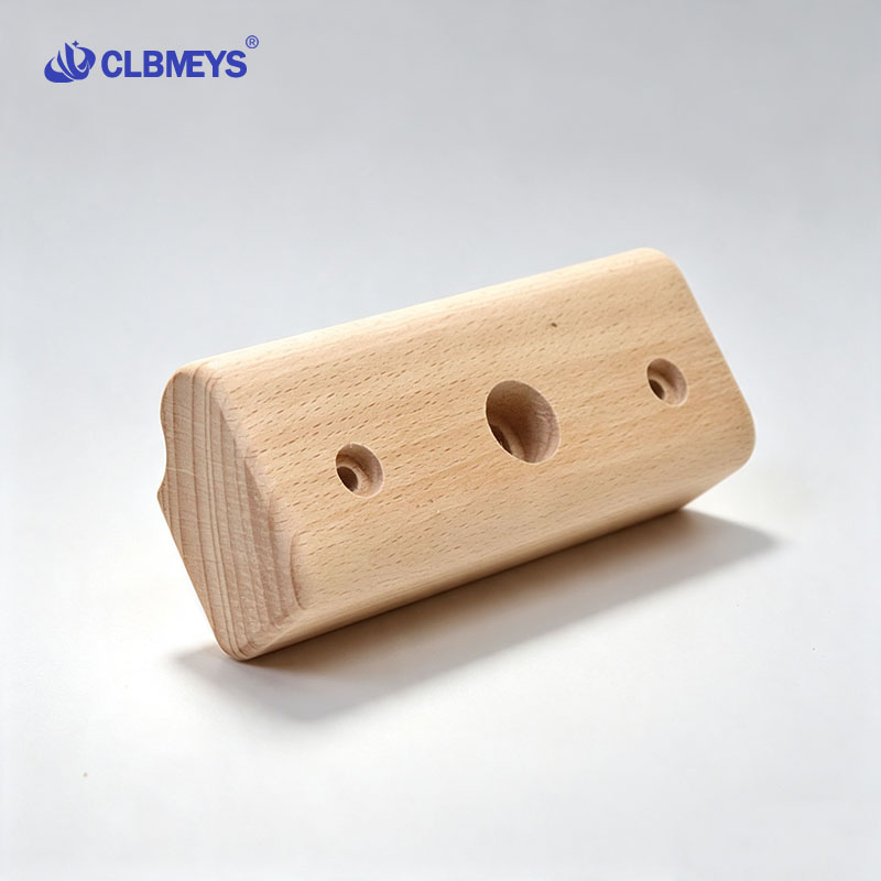 CLBMEYS攀岩指力板家用木质半球抱石训练榉木岩点木球手指训练器