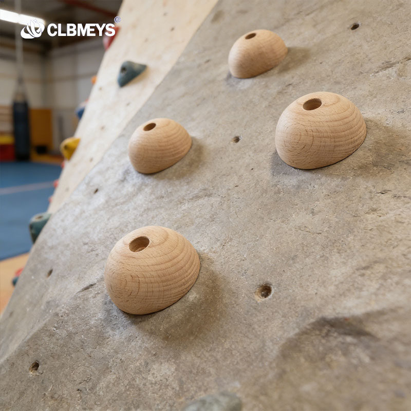 CLBMEYS室内攀岩指力球家用木质半球圆球抱石训练岩点木球训练器