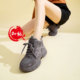 厚底加绒老爹鞋 百搭舒适休闲鞋 时尚 fed秋冬季 棉鞋 保暖运动靴子女